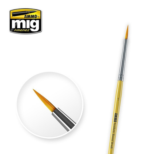 AMM8613 AMMO by Mig - #1 Synthetic Round Brush