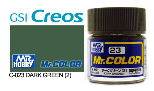 GNZC23 Semi-Gloss Dark Green 10ml , GSI Mr. Color