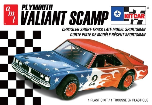 AMT1171M  Plymouth Valiant Scamp Kit Car, 2T 1/25
