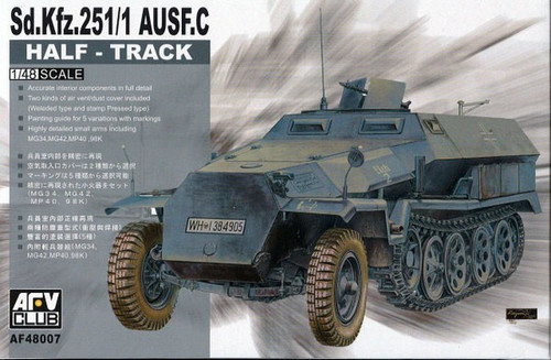 48007 German SdKfz 251/1 Ausf C Halftrack 1/48