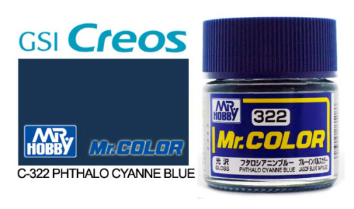 GNZC322 Gloss Phthalo Cyanne 10ml , GSI Mr. Color