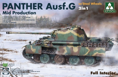 2120 Panther Ausf.G Mid Production with Steel Wheels [Full Interior Kit] 2in1  1/35