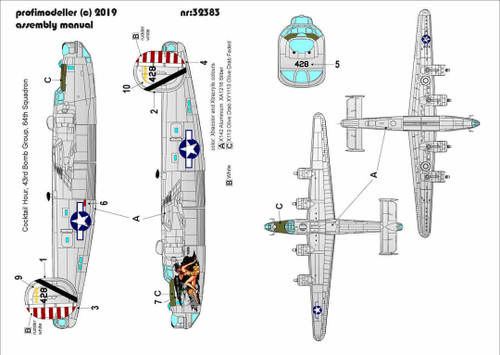 32383P Consolidated B-24J Liberator 'Cocktail Hour' - 43rd Bomb Group, 64th Squadron