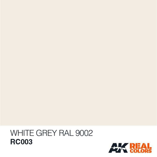 RC3 Real Colors  White Grey Acrylic Lacquer Paint 10ml Bottle