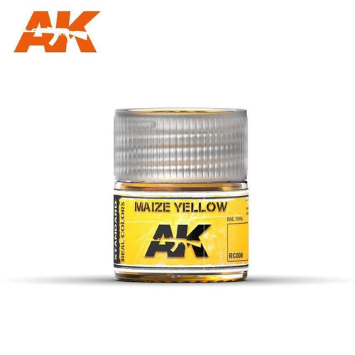 AKIRC008 Real Colors: Maize Yellow Acrylic Lacquer Paint 10ml Bottle