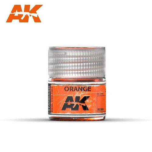 AKIRC009 Real Colors  Orange Acrylic Lacquer Paint 10ml Bottle