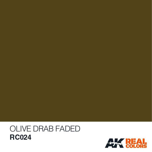 RC24 Real Colors  Olive Drab Faded Acrylic Lacquer Paint 10ml Bottle RC24 Real Colors  Olive Drab Faded Acrylic Lacquer Paint 10ml Bottle