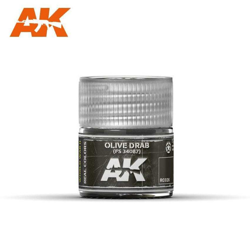 AKIRC26 Real Colors  Olive Drab FS34087 Acrylic Lacquer Paint 10ml Bottle AKIRC26 Real Colors  Olive Drab FS34087 Acrylic Lacquer Paint 10ml Bottle
