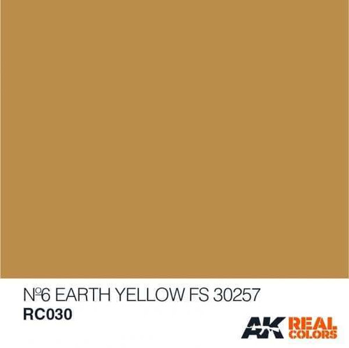 AKIRC30 Real Colors  Nº6 Earth Yellow FS30257 Acrylic Lacquer Paint 10ml Bottle 8436564922618 AKIRC30 Real Colors  Nº6 Earth Yellow FS30257 Acrylic Lacquer Paint 10ml Bottle 8436564922618