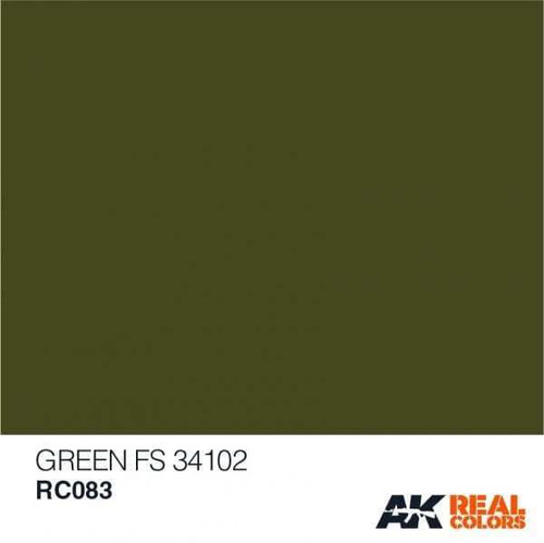 AKIRC83 Real Colors  Green FS 34102 Acrylic Lacquer Paint 10ml Bottle