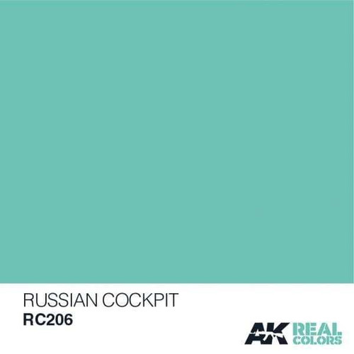 RC206 Real Colors  Russian Cockpit Turquoise Acrylic Lacquer Paint 10ml Bottle 8436564925077 RC206 Real Colors  Russian Cockpit Turquoise Acrylic Lacquer Paint 10ml Bottle 8436564925077