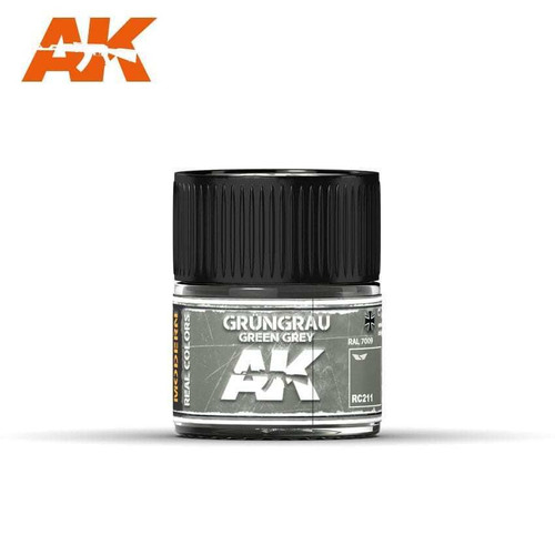 (D) AKIRC211   Real Colors Grungrau-Green Grey RAL 7009 (MODERN) 10ml