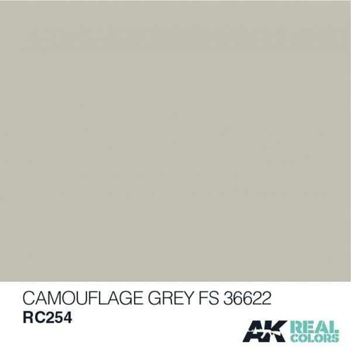 AKIRC254 Real Colors  Camouflage Grey FS 36622 Acrylic Lacquer Paint 10ml Bottle