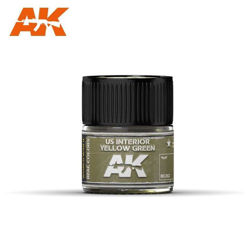AKIRC262 Real Colors  US Interior Yellow Green Acrylic Lacquer Paint 10ml Bottle AKIRC262 Real Colors  US Interior Yellow Green Acrylic Lacquer Paint 10ml Bottle