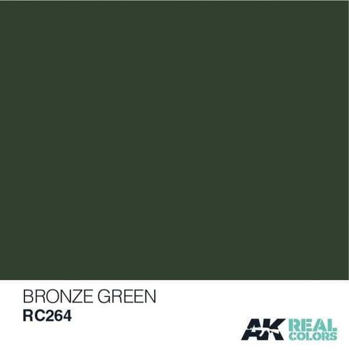 AKIRC264 Real Colors  Bronze Green Acrylic Lacquer Paint 10ml Bottle