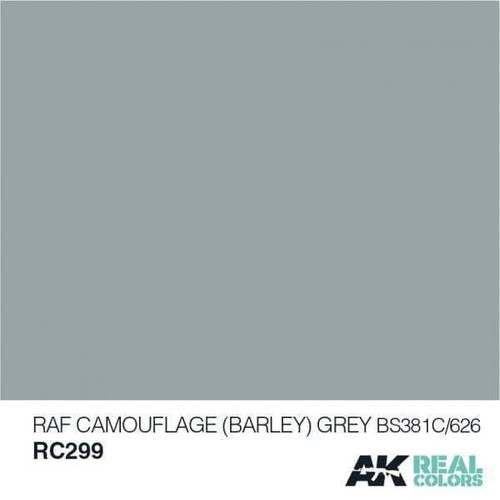 (D) AKIRC299   Real Colors RAF Camouflage (BARLEY) Grey BS381C/626 - 10ml