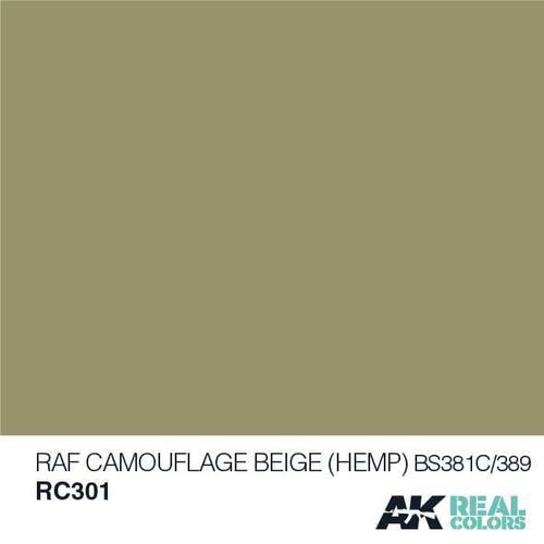 (D) AKIRC301   Real Colors RAF Camouflage Beige (HEMP) BS 381C/389 - 10ml