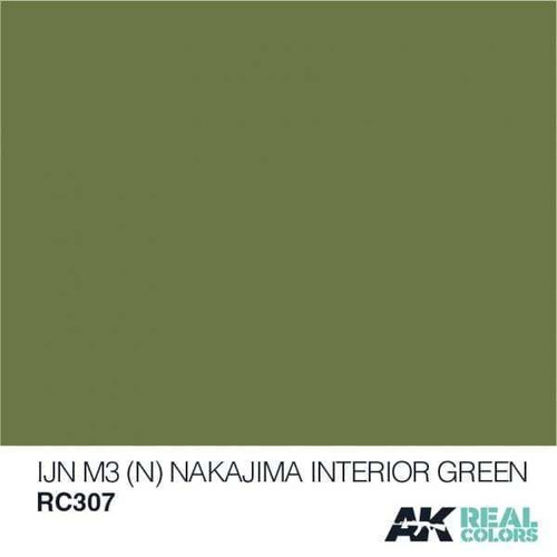 RC307 Real Colors  IJN M3 (N) Nakajima Interior Green Acrylic Lacquer Paint 10ml Bottle RC307 Real Colors  IJN M3 (N) Nakajima Interior Green Acrylic Lacquer Paint 10ml Bottle