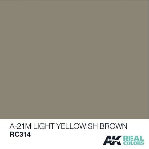 (D) AKIRC314   Real Colors A-21M Light Yellowish Brown 10ml