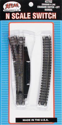 2702 Code 80 Standard Switch Manual Left Hand N scale