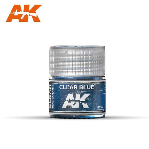 AKIRC504 Real Colors  Clear Blue Acrylic Lacquer Paint 10ml Bottle AKIRC504 Real Colors  Clear Blue Acrylic Lacquer Paint 10ml Bottle
