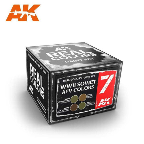 RCS7 Real Colors  WWII Soviet AFV Acrylic Lacquer Paint Set (4) 10ml Bottles RCS7 Real Colors  WWII Soviet AFV Acrylic Lacquer Paint Set (4) 10ml Bottles