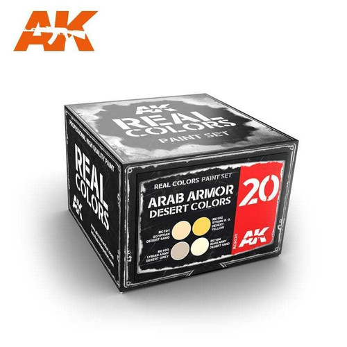 RCS20 Real Colors  Arab Armor Desert Colors Acrylic Lacquer Paint Set (4) 10ml Bottles RCS20 Real Colors  Arab Armor Desert Colors Acrylic Lacquer Paint Set (4) 10ml Bottles