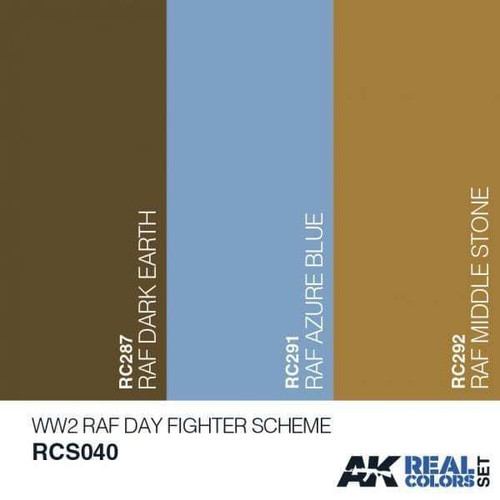 RCS40 Real Colors  WWII RAF Desert Acrylic Lacquer Paint Set (3) 10ml Bottles RCS40 Real Colors  WWII RAF Desert Acrylic Lacquer Paint Set (3) 10ml Bottles
