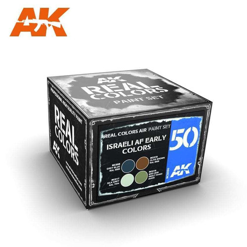 RCS50 Real Colors  Israeli AF Early Acrylic Lacquer Paint Set (4) 10ml Bottles RCS50 Real Colors  Israeli AF Early Acrylic Lacquer Paint Set (4) 10ml Bottles