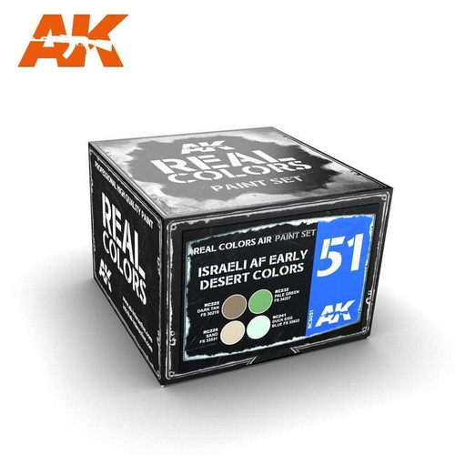 RCS51 Real Colors  Israeli AF Early Desert Acrylic Lacquer Paint Set (4) 10ml Bottles RCS51 Real Colors  Israeli AF Early Desert Acrylic Lacquer Paint Set (4) 10ml Bottles
