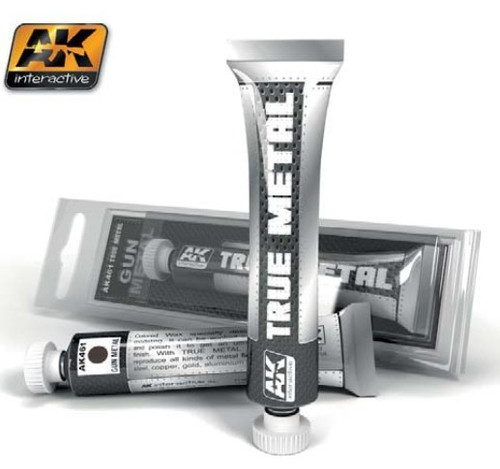 AKI461 True Metal Wax Gun Metal 20ml Tube