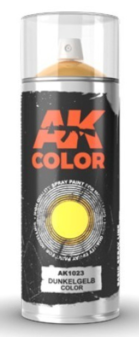 AKI1023  Dark Yellow (Dunkelgelb) Lacquer Paint 150ml Spray AKI1023  Dark Yellow (Dunkelgelb) Lacquer Paint 150ml Spray