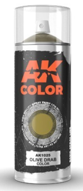AKI1025  Olive Drab Lacquer Paint 150ml Spray AKI1025  Olive Drab Lacquer Paint 150ml Spray