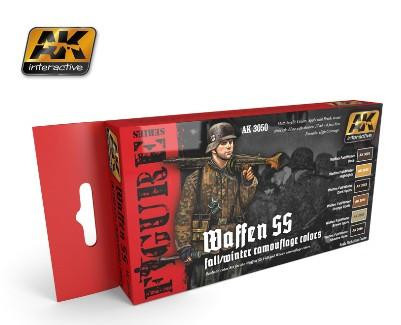 3050 Figure Series  Waffen SS Fall/Winter Camouflage Acrylic Paint Set (6 Colors) 17ml Bottles at MRS Hobby Shop, Sandy Utah, 84070
