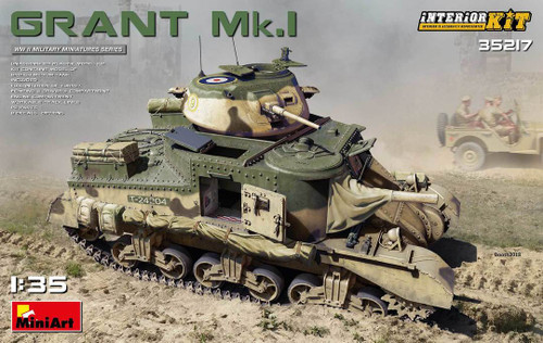 35217 WWII M3 Grant Mk 1 Tank w/Full Interior 1/35