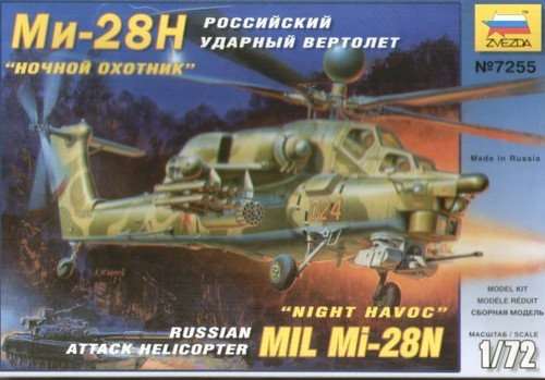 7255 Russian MI28NE Night Havoc Attack Helicopter 1/72