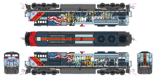 KAT1768412LS N EMD SD70ACe Union Pacific #1111 ““Powered by our People” w/ ESU LokSound