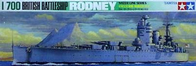 TAM77502 Tamiya 1/700 HMS Rodney Battleship (31601)