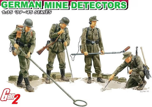 DML6280 German Mine Detector Team (4 figure set) 1/35