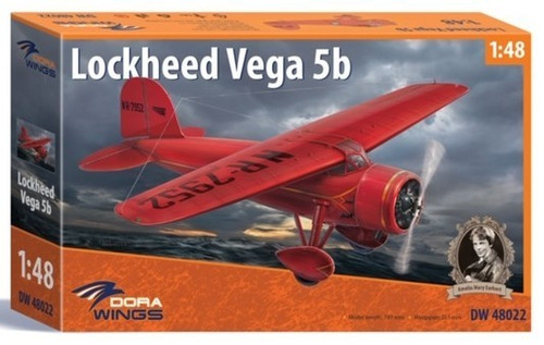 48022 Lockheed Vega 5b Amelia Earhart Aircraft 1/48 Plastic Model Kit