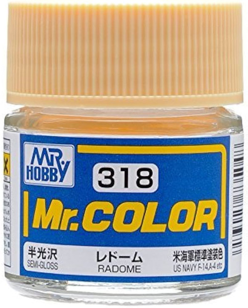 GNZC318 Solvent-Based Acrylic Semi-Gloss Radome 10ml Bottle