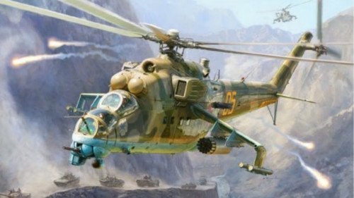 4823 HIND MIL-Mi 24 V/VP Helicopter 1/48