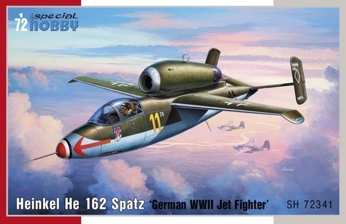 72341 WWII Heinkel He162 Spatz German Jet Fighter 1/72