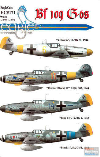 (SO) ECL32171 1:32 Eagle Editions Bf 109G-6's