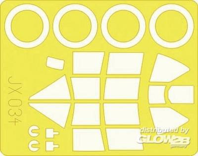 EDUJX034 1/32 Ki-84 I Hayate Mask