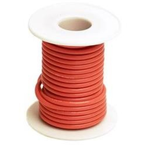 RCE1200 16 Gauge Silicone Ultra-Flex Wire; 25' Spool (Red)