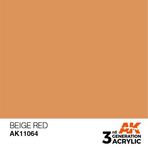 AKI11064 AK Interactive 3rd Gen Acrylic Beige Red 17ml at MRS Hobby Shop, Sandy Utah, 84070