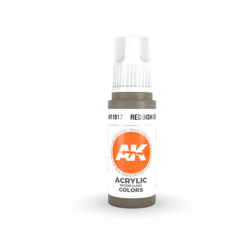 11017 AK Interactive 3rd Gen Acrylic Reddish Grey 17ml at mrs hobby shop, sandy utah, 84070