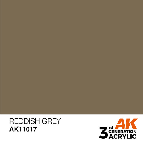 11017 AK Interactive 3rd Gen Acrylic Reddish Grey 17ml