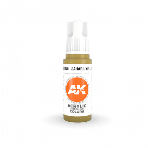 AKI11040 AK Interactive 3rd Gen Acrylic Sahara Yellow 17ml